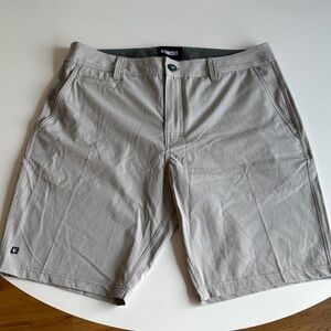New - Linksoul Men's Light Gray Boardwalker Shorts 33 - New Without Tags